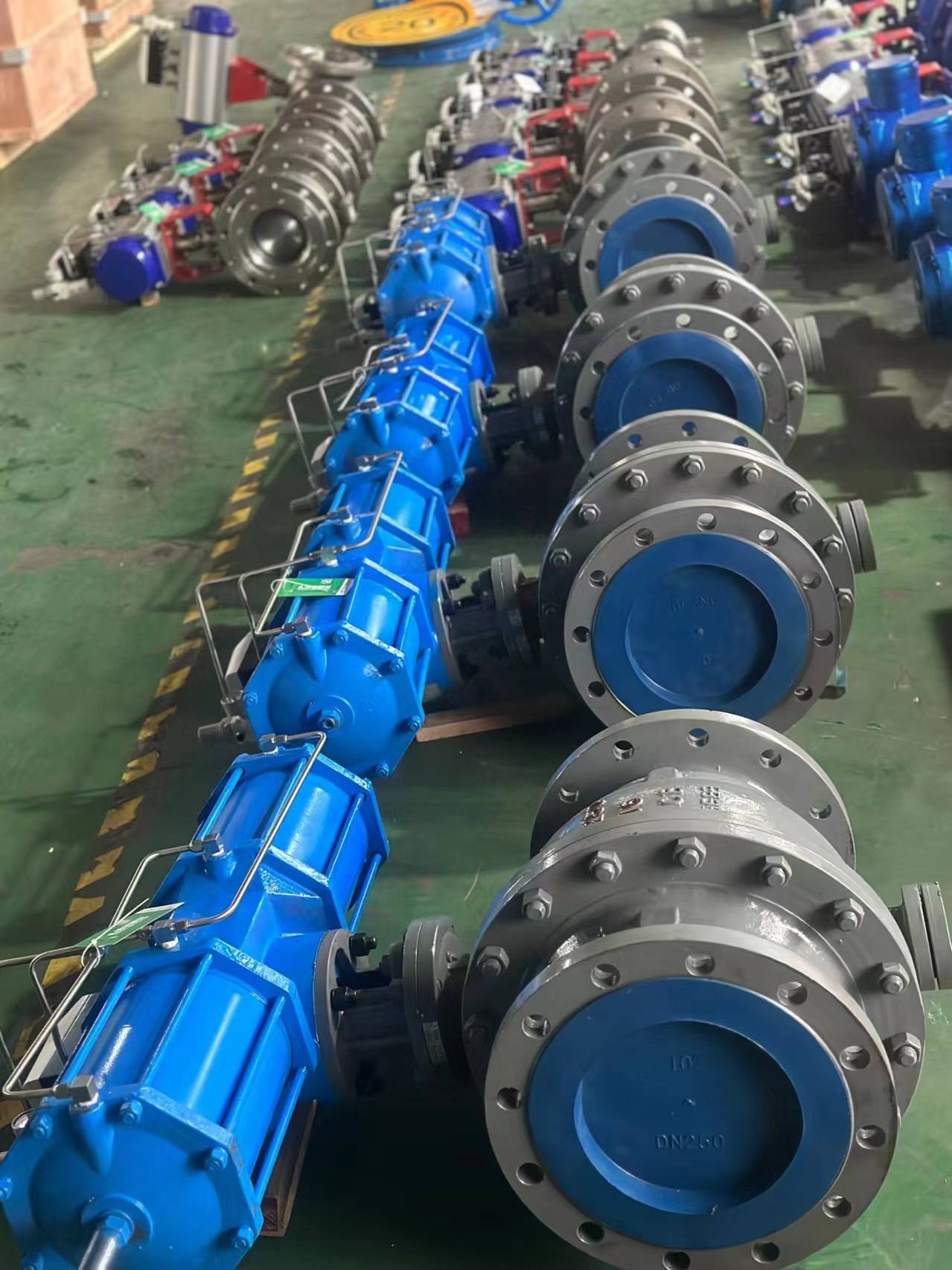 q647f/h/y气动固定式球阀,流体阻力小,阀体内平整光滑_产品_装置_球体