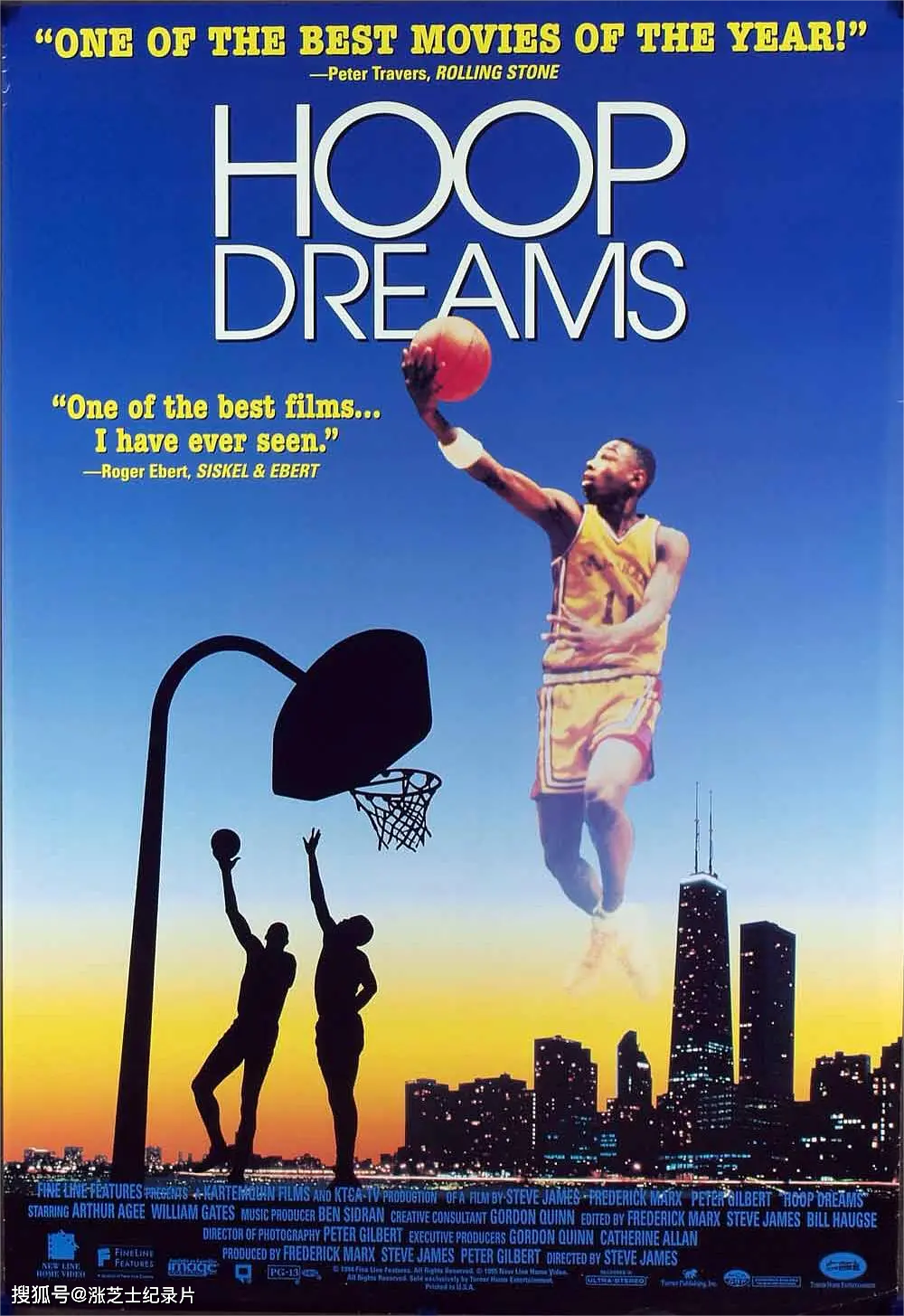 10256-美国纪录片《篮球梦 Hoop Dreams 1994》英语中英双字 官方纯净版 1080PMKV2.68G 年追逐篮球梦想