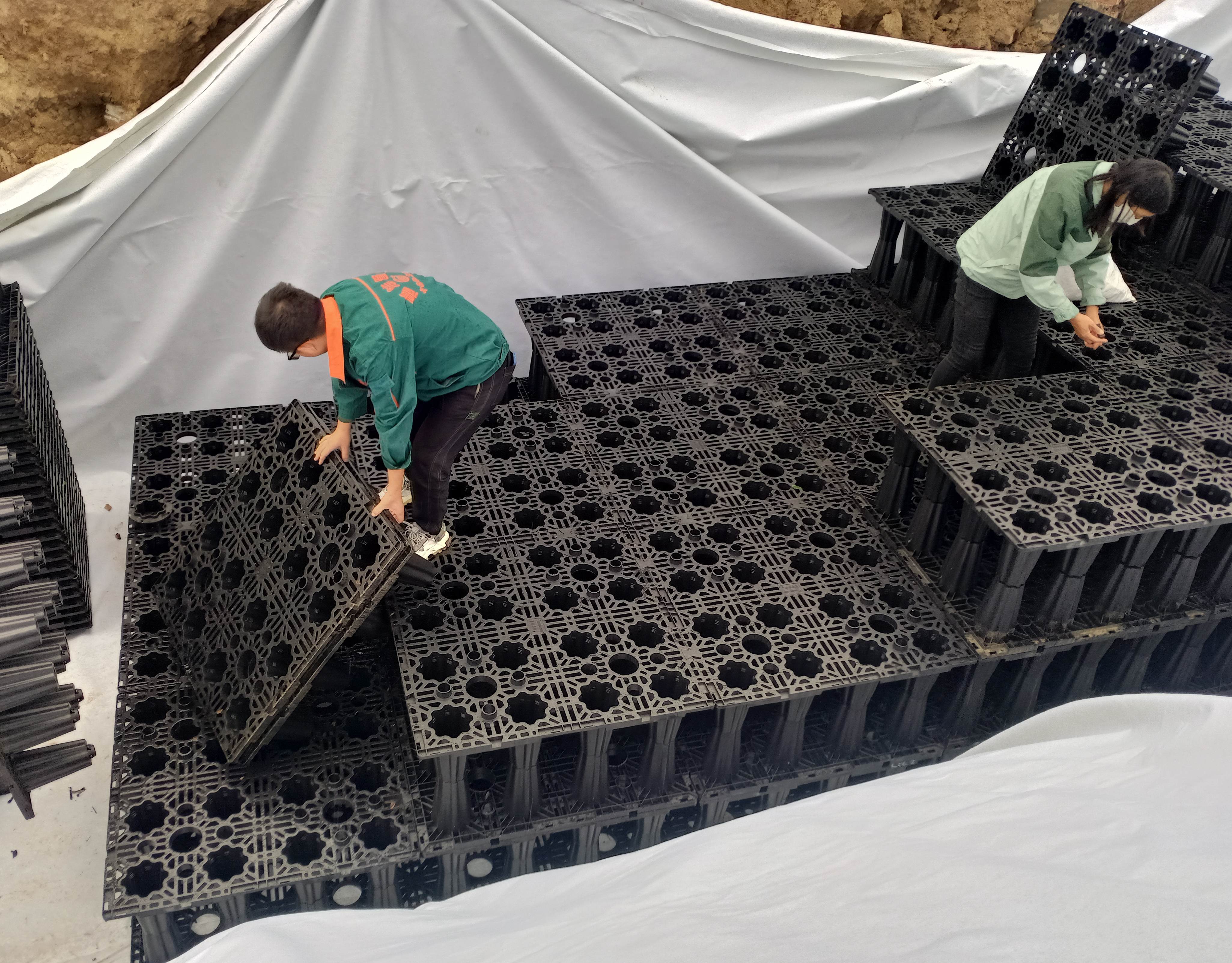 pp调蓄池惠洁海绵城市雨水模块适用多种环境