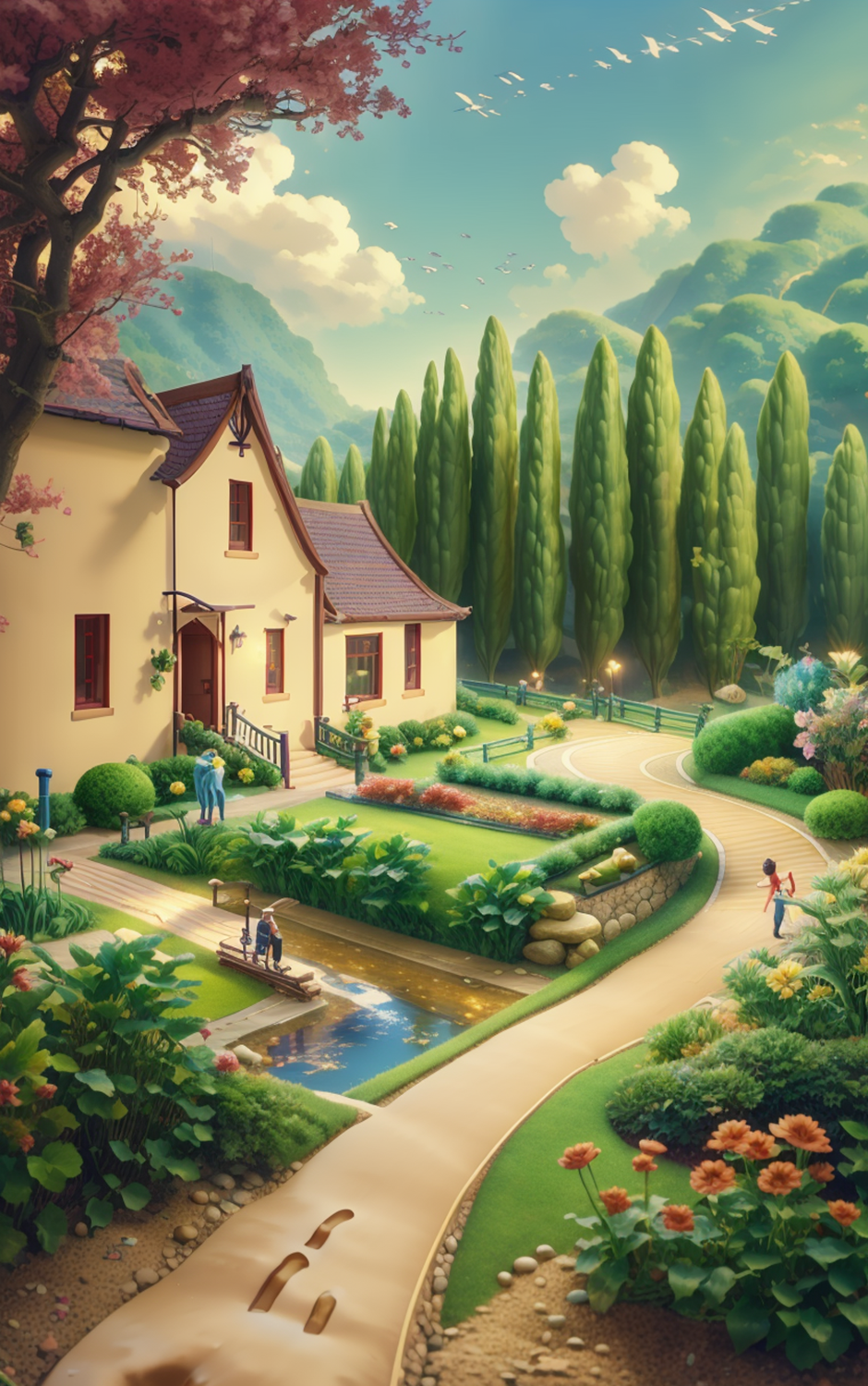 手绘插画:以手工绘制方式创作,展现出独特的笔触和个性化风格.