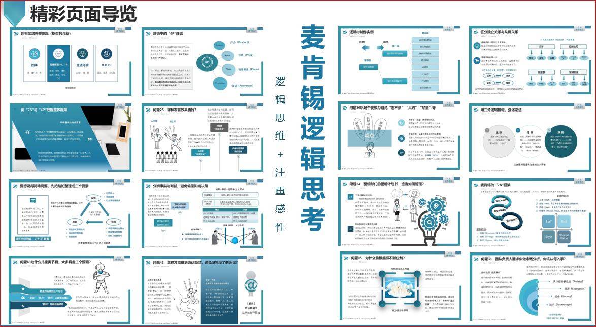 【管理咨询宝藏103】麦肯锡咨询顾问逻辑结构内部培训