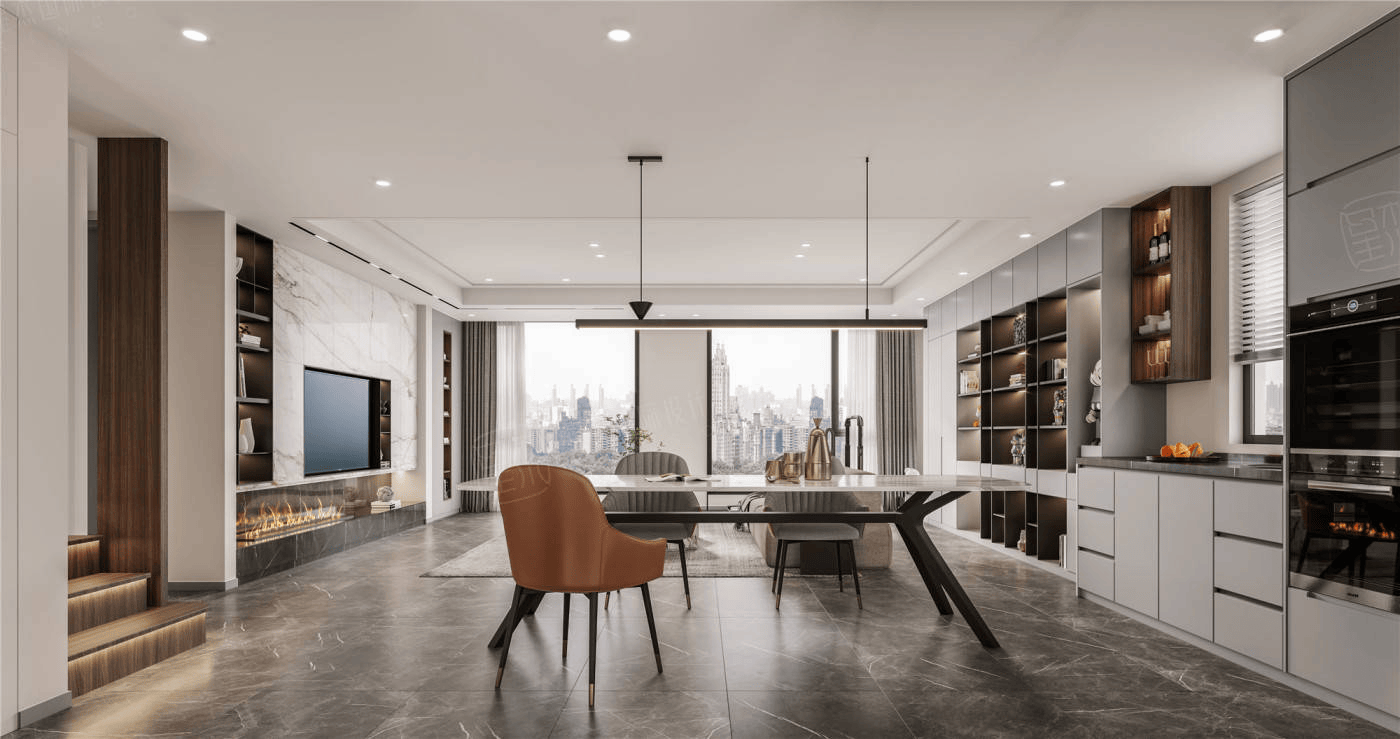 南京康斯维尔环保新材料有限公司全屋整装营造一种低调奢华的现代简约