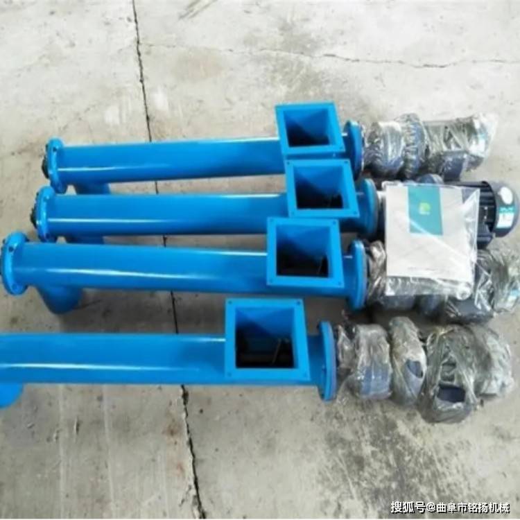 165筒式倾斜送料机沙石颗粒u型螺旋输送机水泥粉斜管上料机