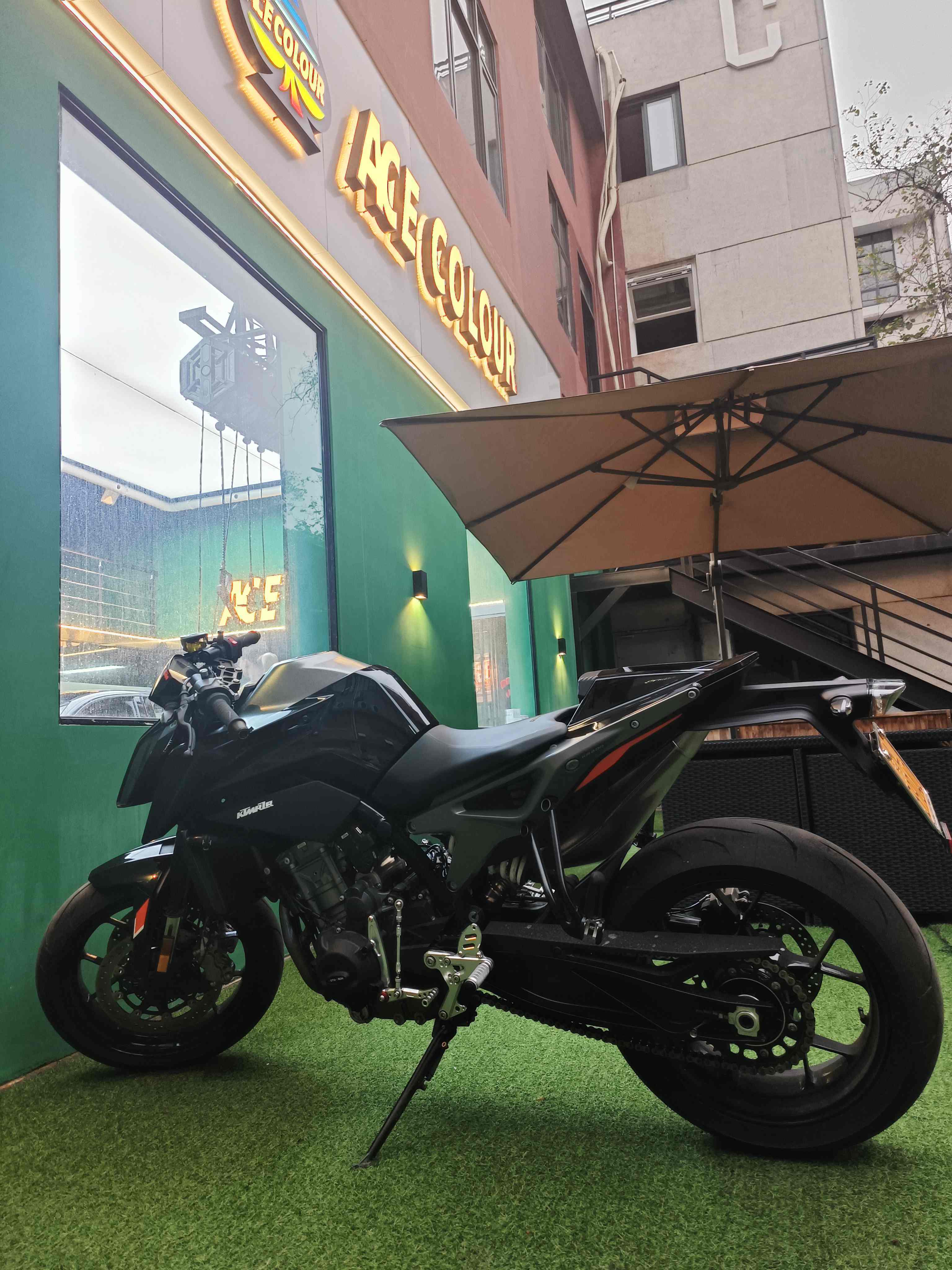 ktm车身膜改色黑色ktm790,广州市车身车衣改色贴膜图片排名_搜狐汽车