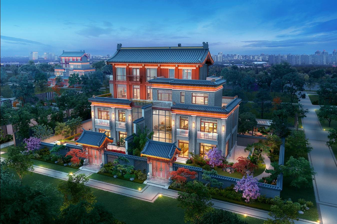 68本批次别墅产品占地32亩占地面积:项目总占地330亩【项目基