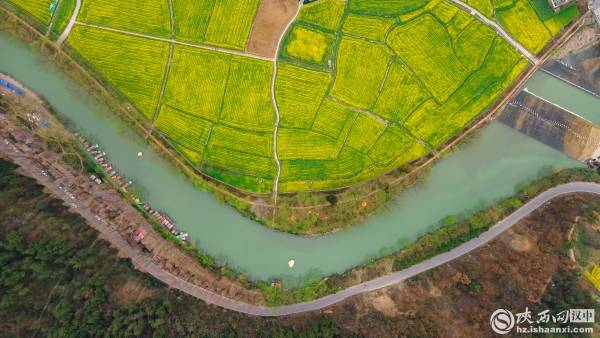 汉中勉县油菜花海以灿烂之姿迎接八方来客