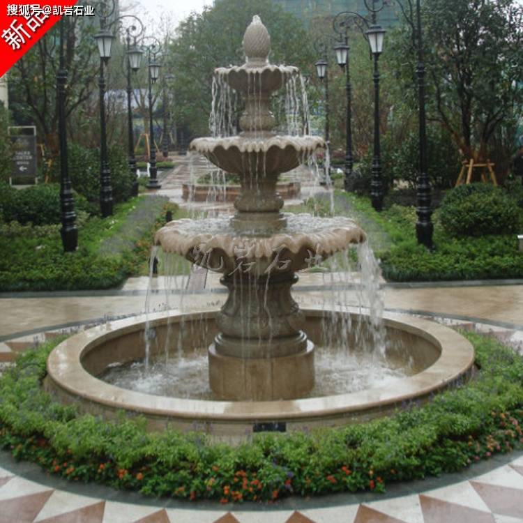 几种常见石雕喷泉样式