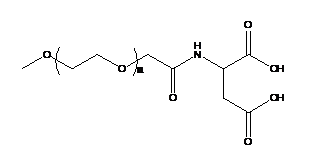 mpegaspacid甲氧基peg天冬氨酸的结构式