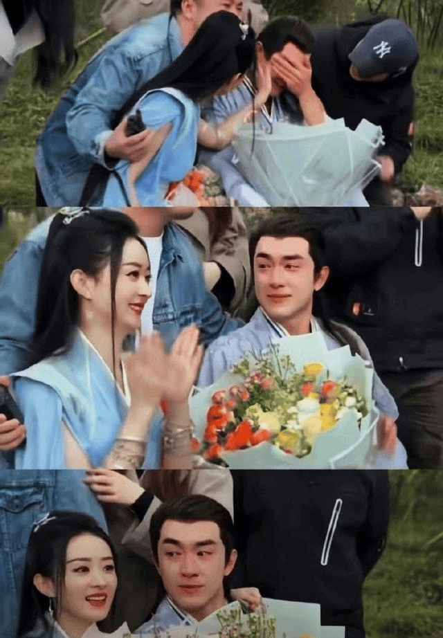 原创与凤行杀青林更新哭成狗赵丽颖笑着摸摸他的脸拍拍他的头