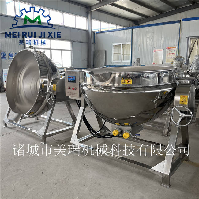 500l电加热夹层锅立式蒸汽加热夹层锅全自动大型卤肉锅厂家批发
