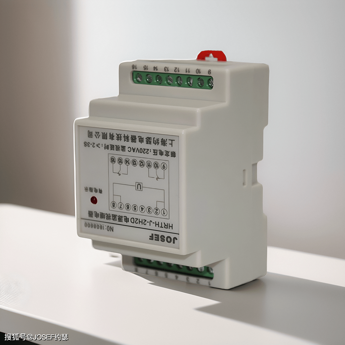电源监视继电器hrthj2h2dac220v导轨安装josef约瑟