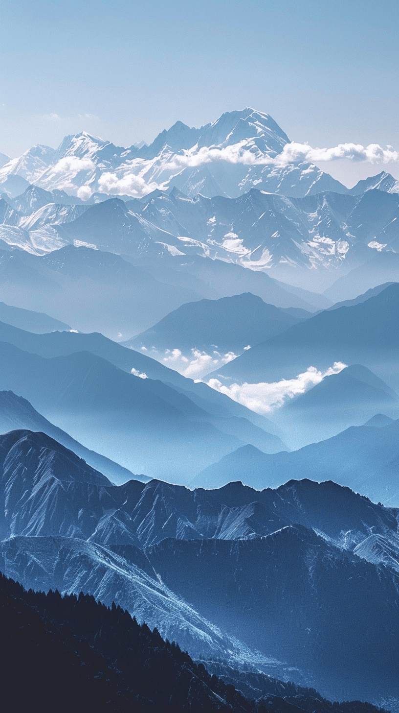 华为雪山壁纸图片