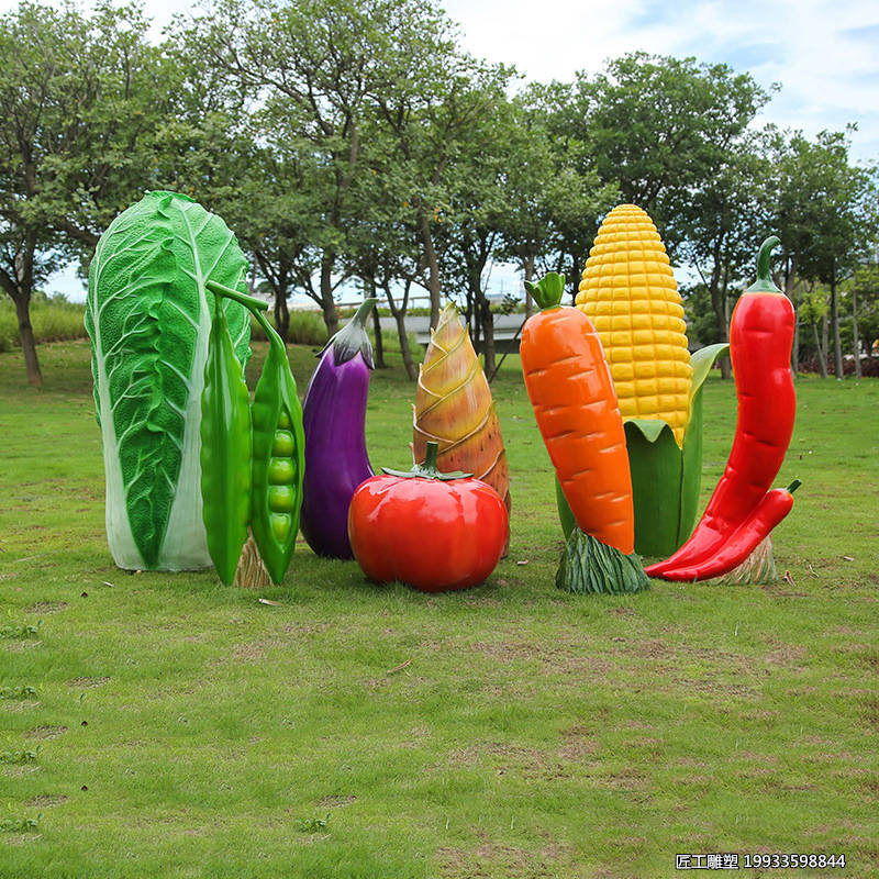 玻璃钢仿真果蔬造型雕塑 农场果园农产品摆件