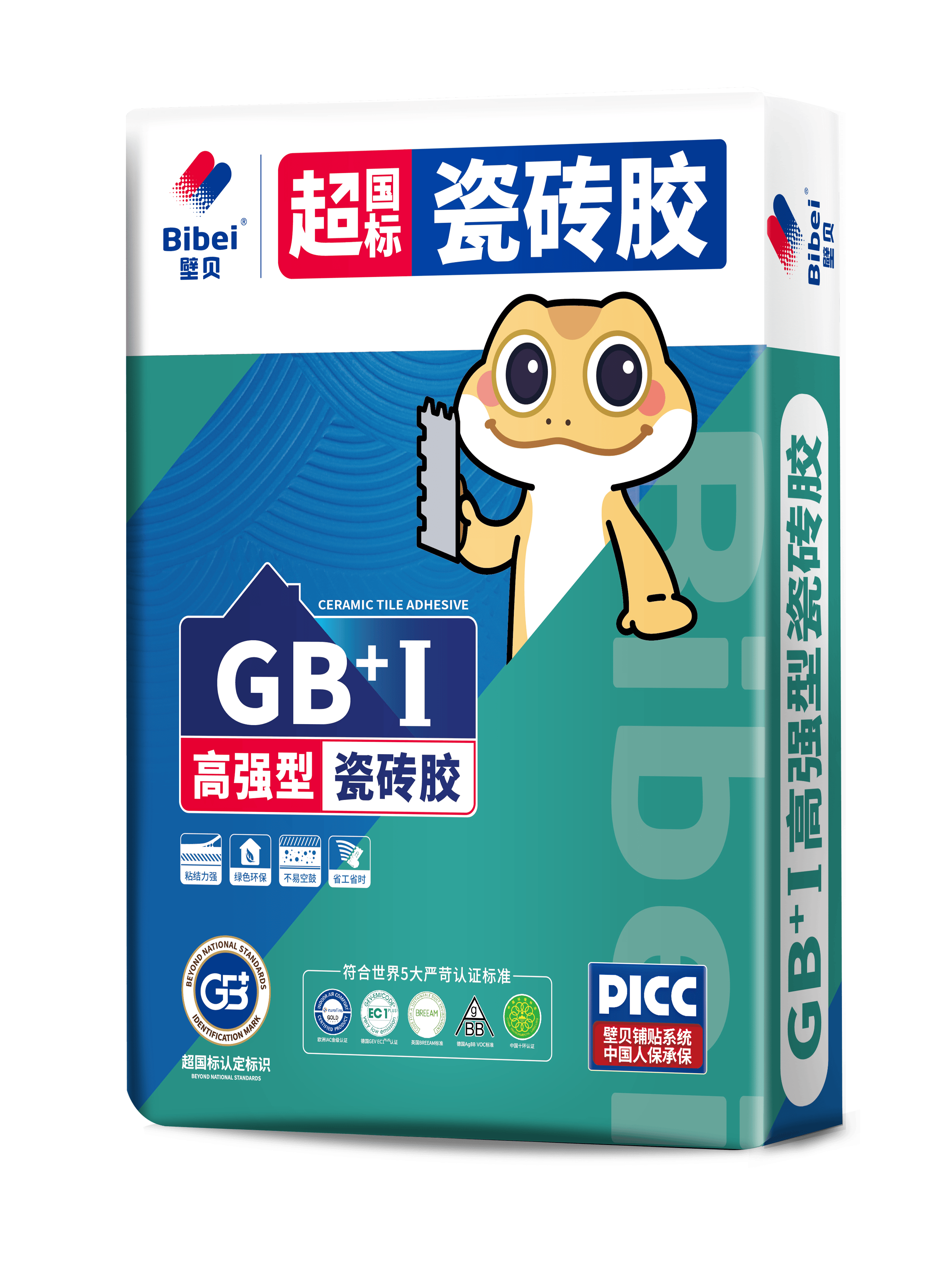 壁贝超国标瓷砖胶:gb Ⅰ高强型瓷砖胶