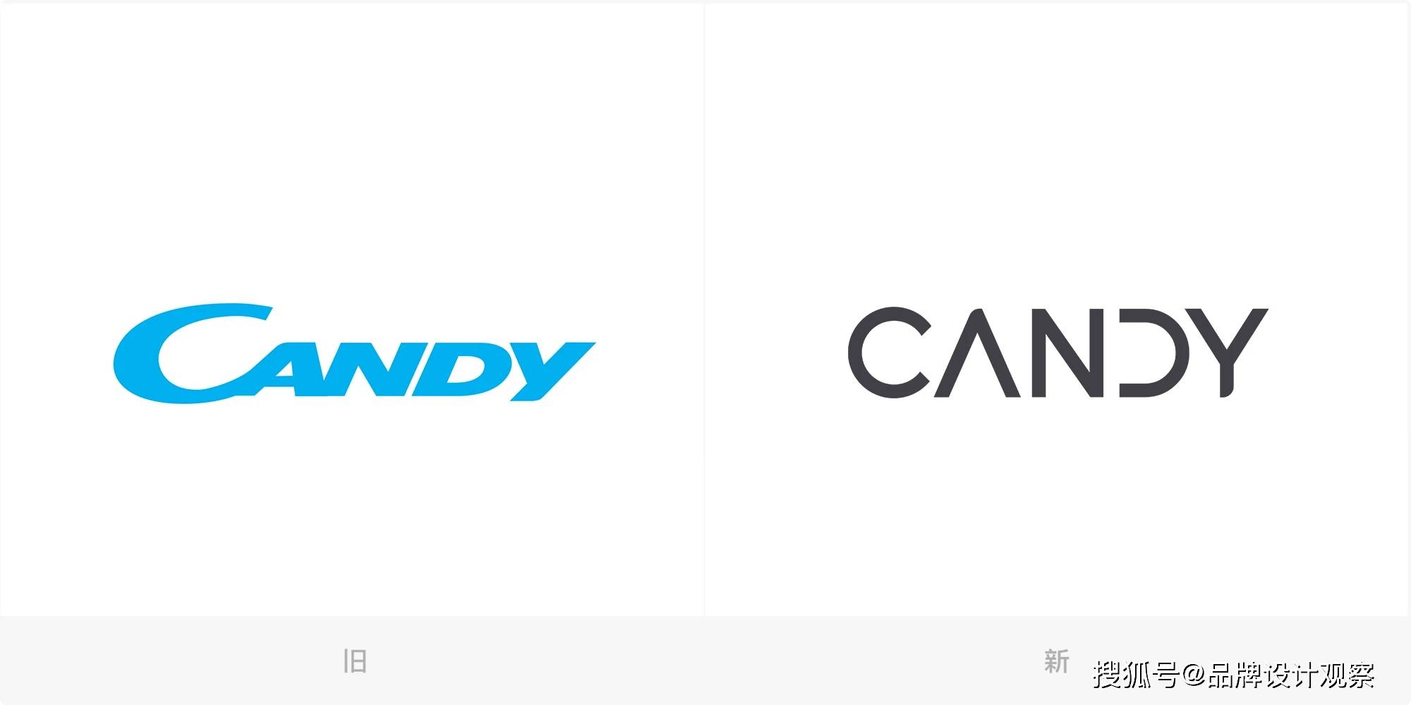海尔旗下意大利家电品牌candy启用新logo——国内专业vi设计公司分享