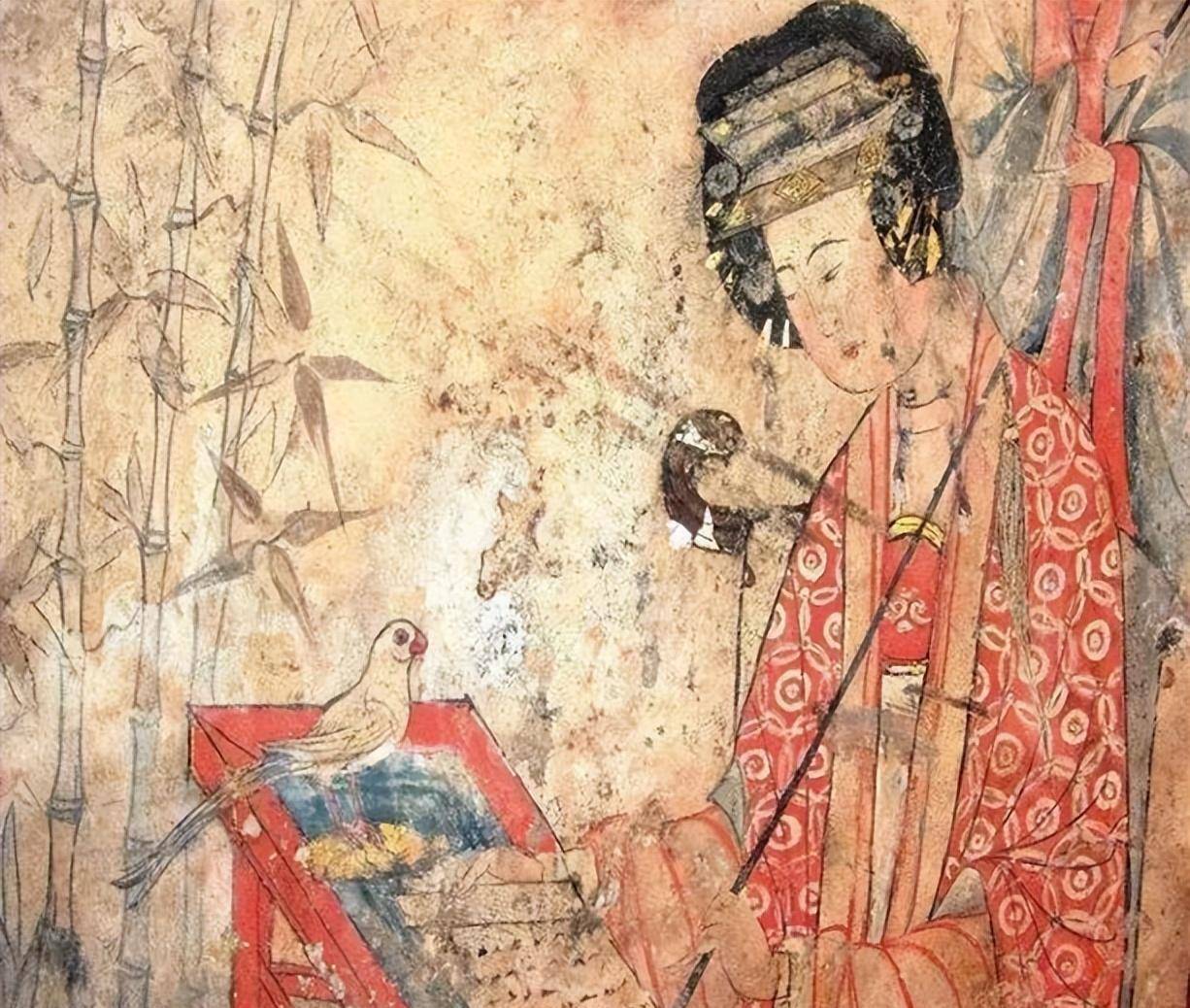 1994年一辽代坟墓出土,刻有女子壁画,考古学家:有可能是杨贵妃