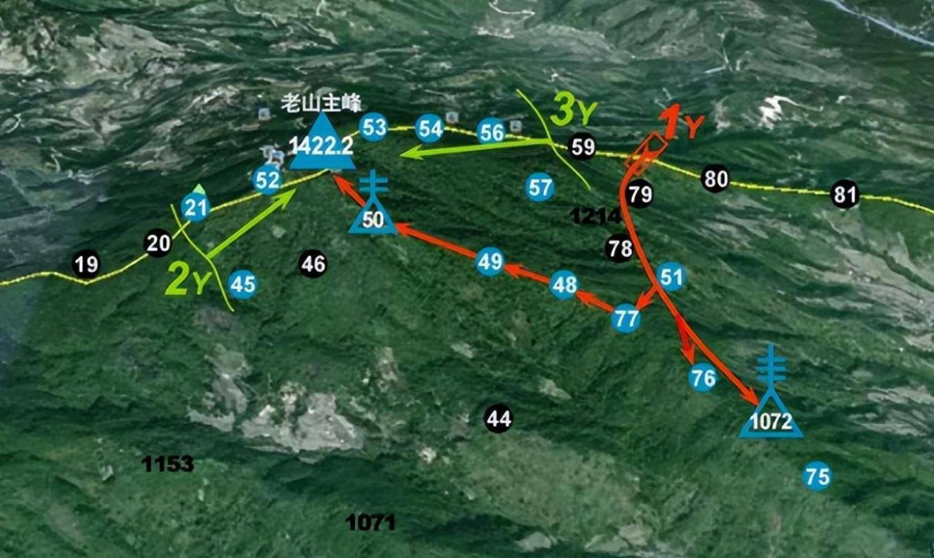 老山662.6地形图图片