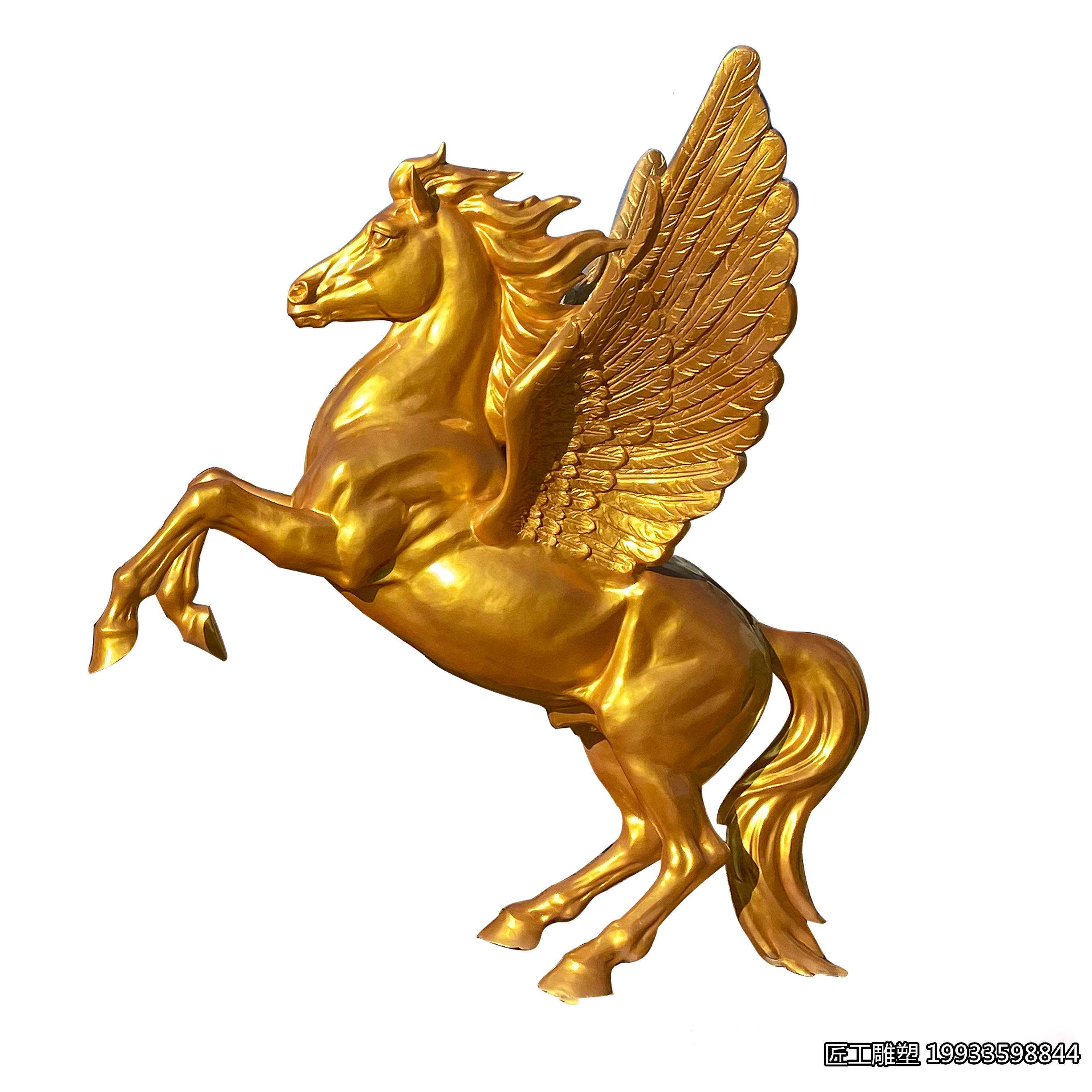 玻璃钢艺术飞马雕塑 创意动物摆件小品装饰