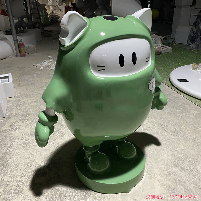玻璃钢卡通ip形象雕塑 街边吉祥物装饰小品