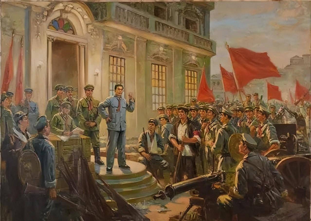 十月革命油画壁纸图片