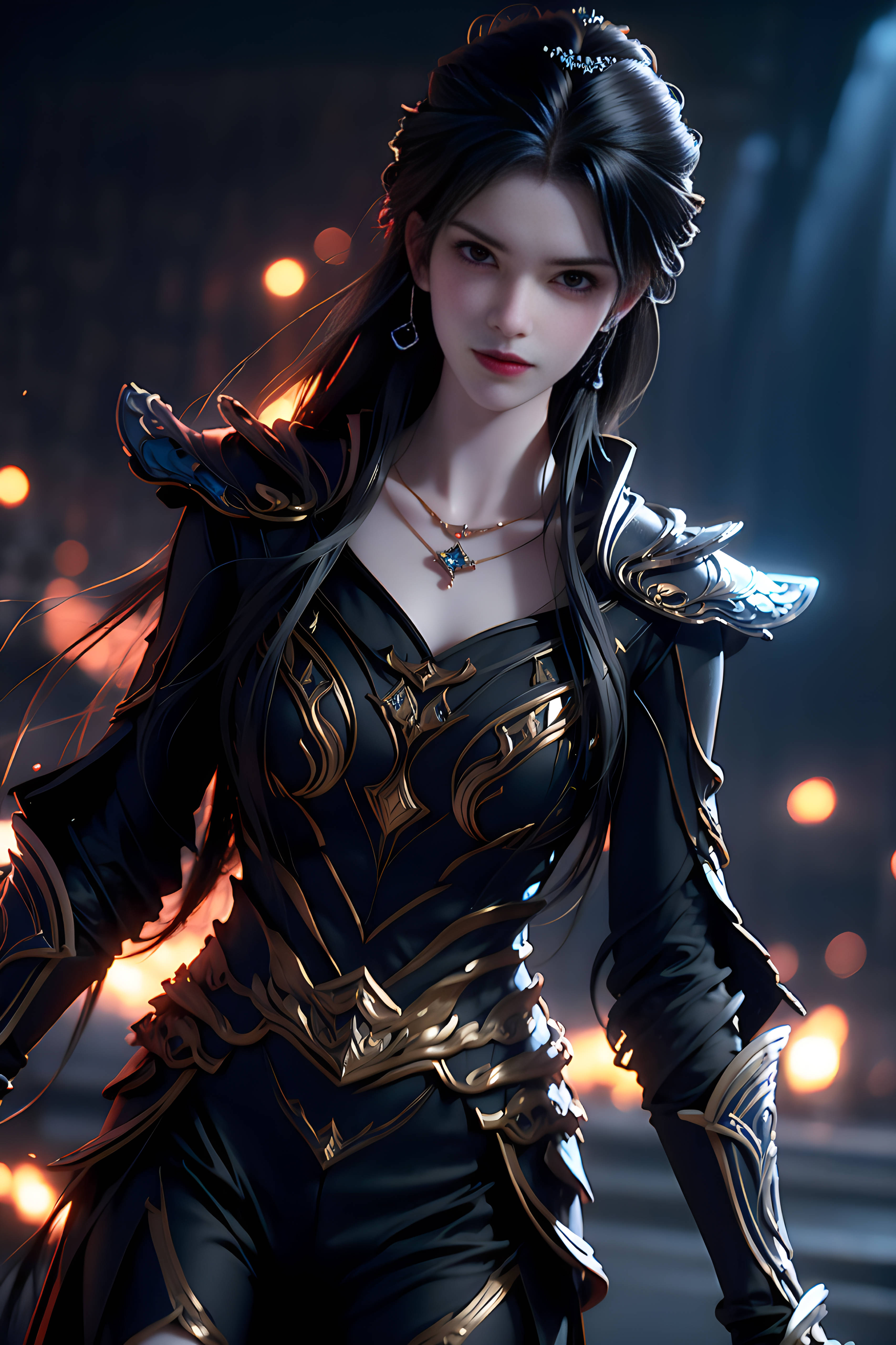 ai绘画国漫女神:清漪九死一生,痛苦坠地惹人怜!