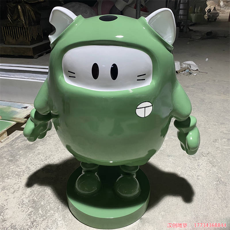 玻璃钢卡通ip形象雕塑 街边吉祥物装饰小品