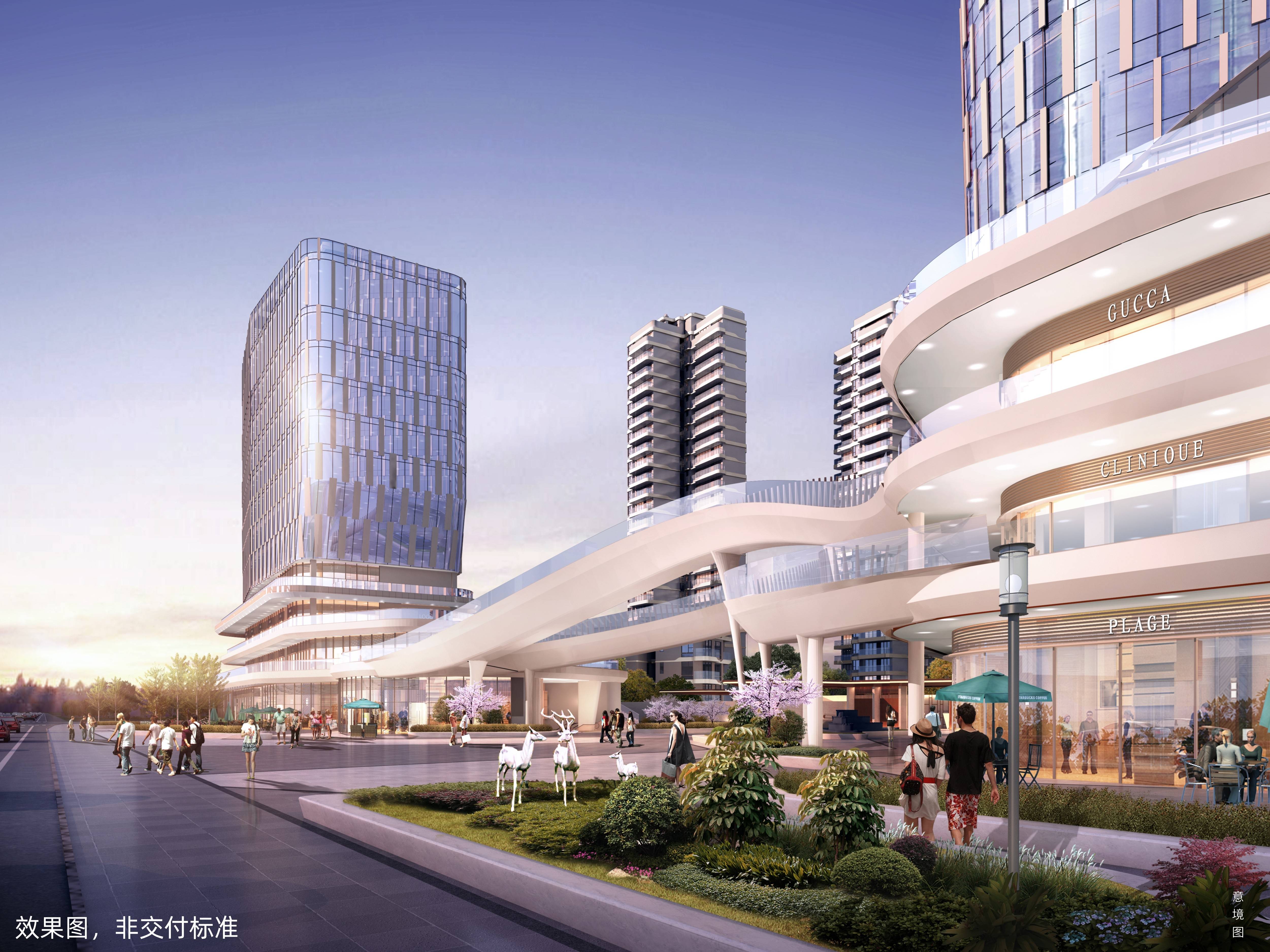 (国宾·上林栖商业效果图,非交付标准)4,公园生活圈 构筑生态宜居地约