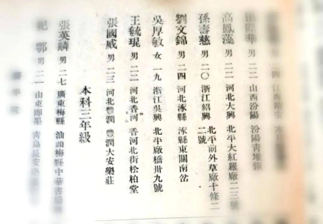 冀热辽军区卫生部长王少奇烈士的北平医学院学籍登记名单发现始末