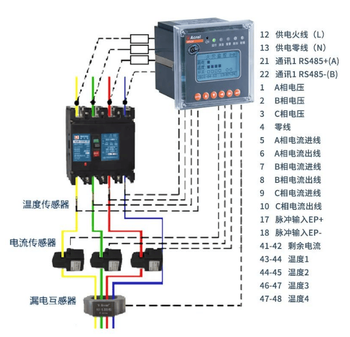 剩余电流保护器接线图片