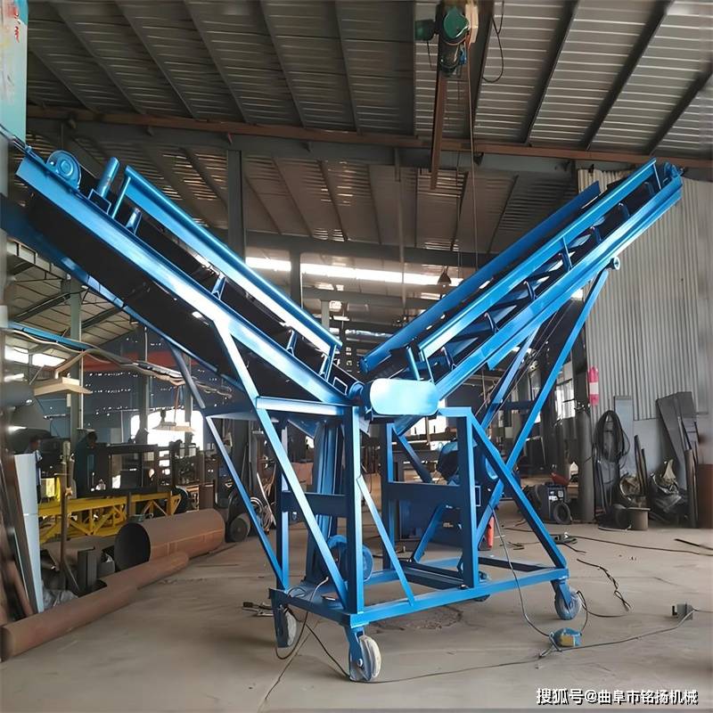 800带宽包裹分拣输送机 集装箱装卸货皮带机 双槽钢主架传送机_倾角_