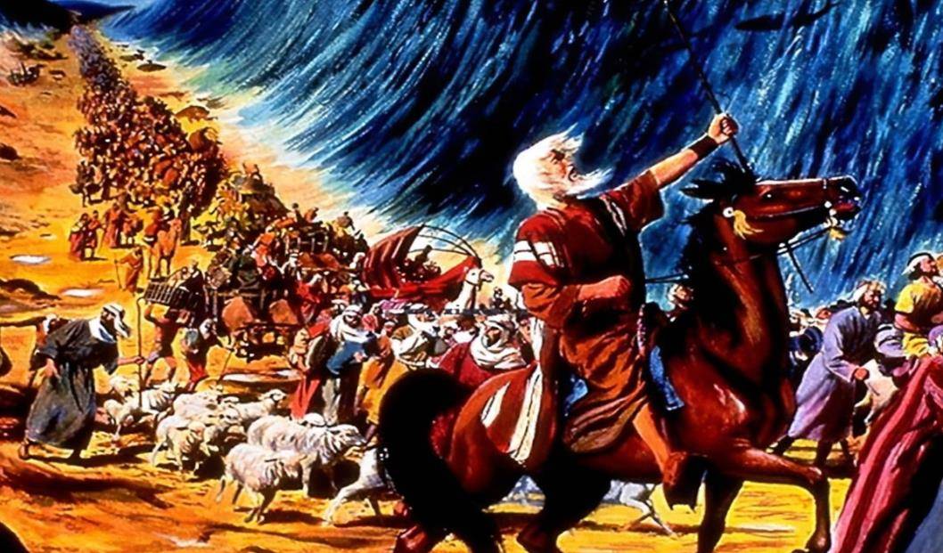 犹太人脱离了埃及法老的控制回到了地中海东岸,史称"出埃及记"