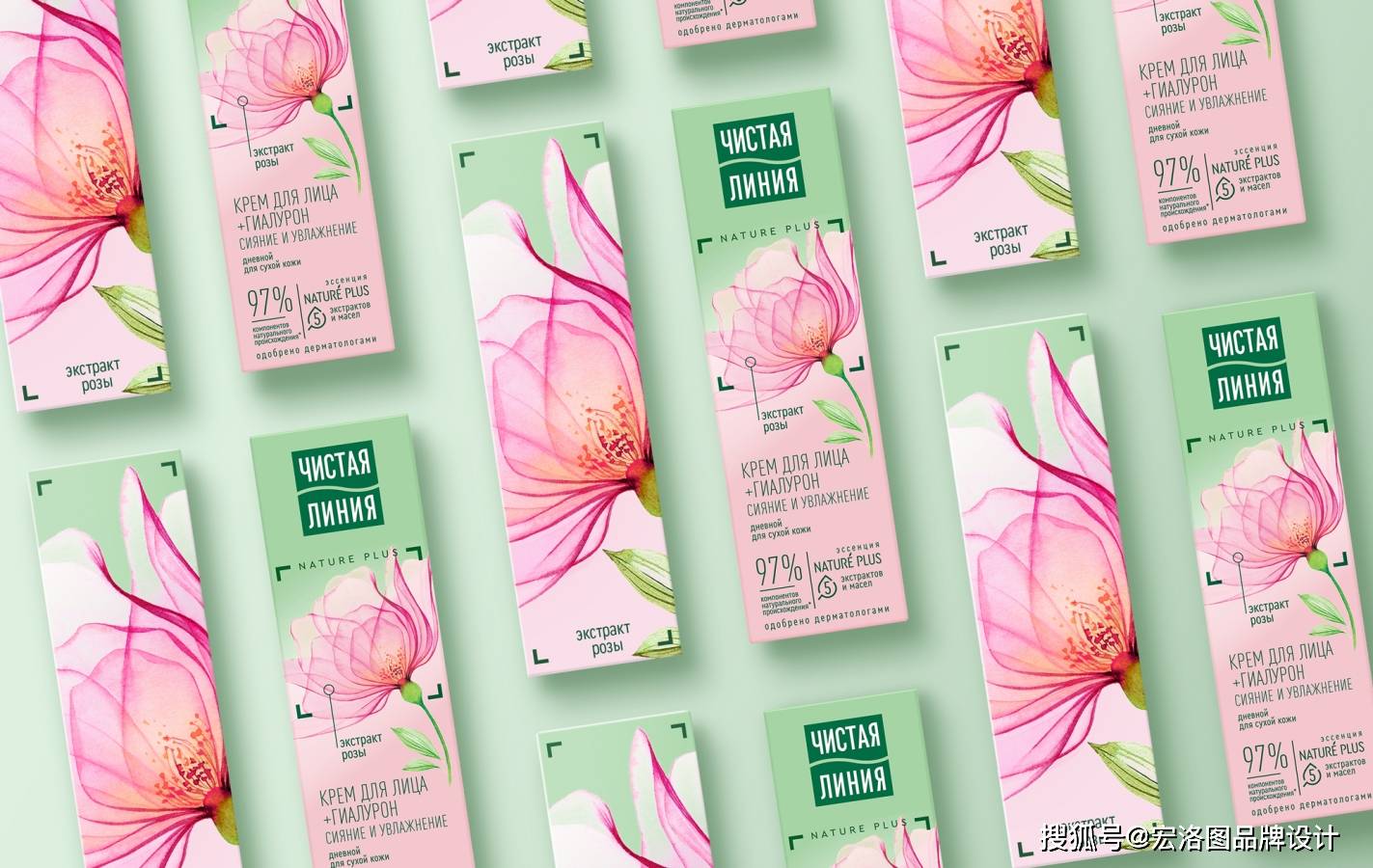 护肤品包装设计:看得见的温馨浪漫感觉