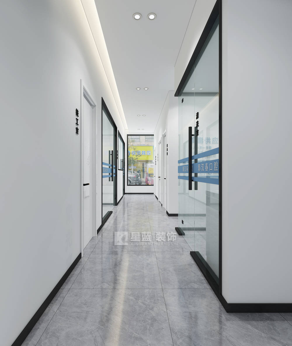 郑州口腔诊所装修设计:极简工业风