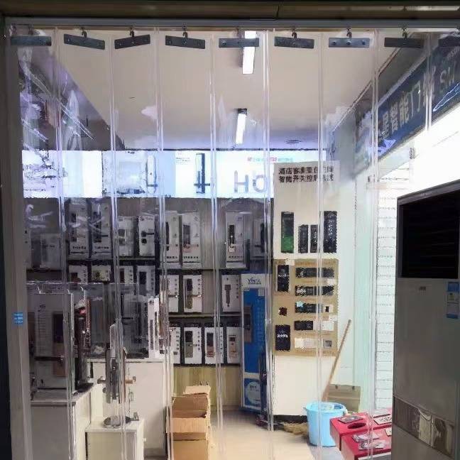 折叠式滑动门帘定做,pvc防水推拉帘,移动式挡风空调伸缩门帘