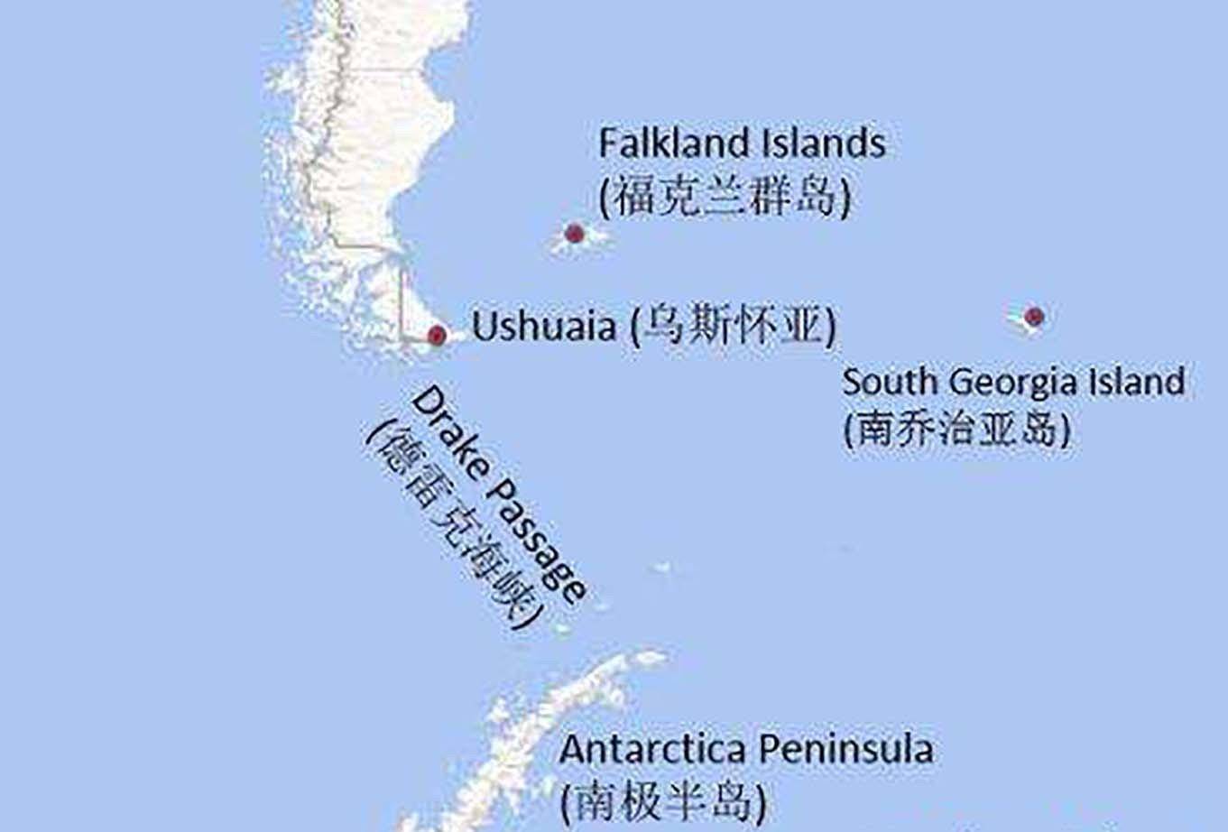 福克兰群岛地图位置图片