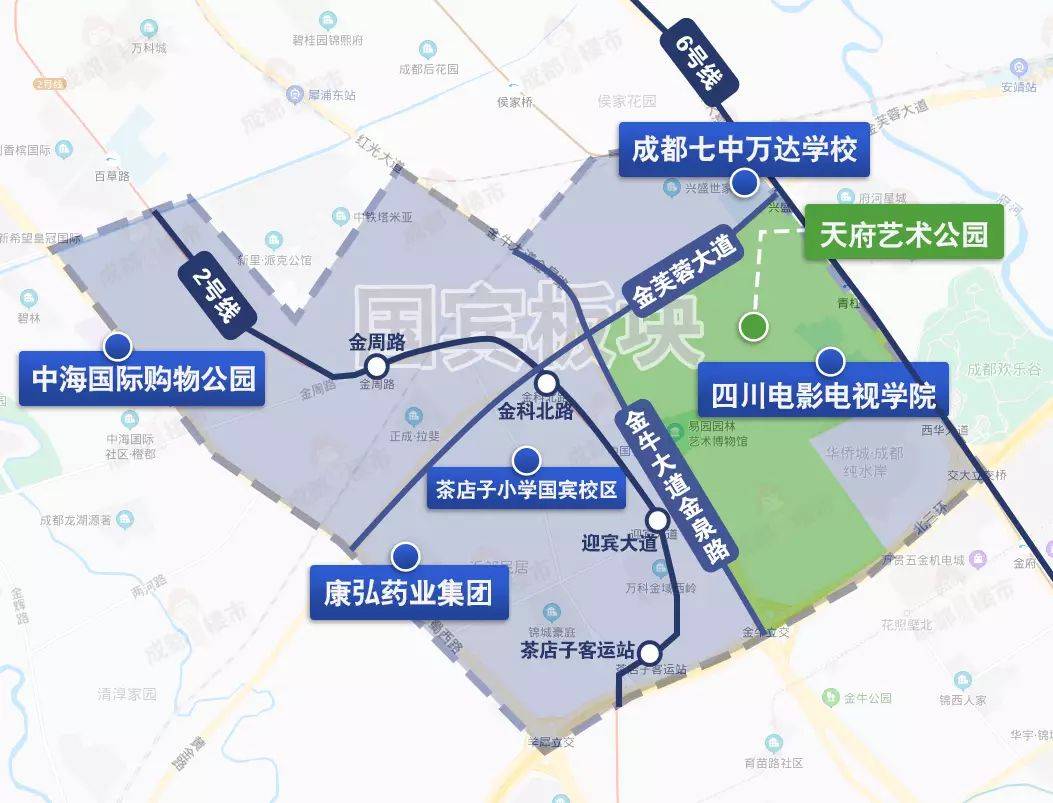国宾高科新城坐落于金牛区西北部,规划总面积达6.