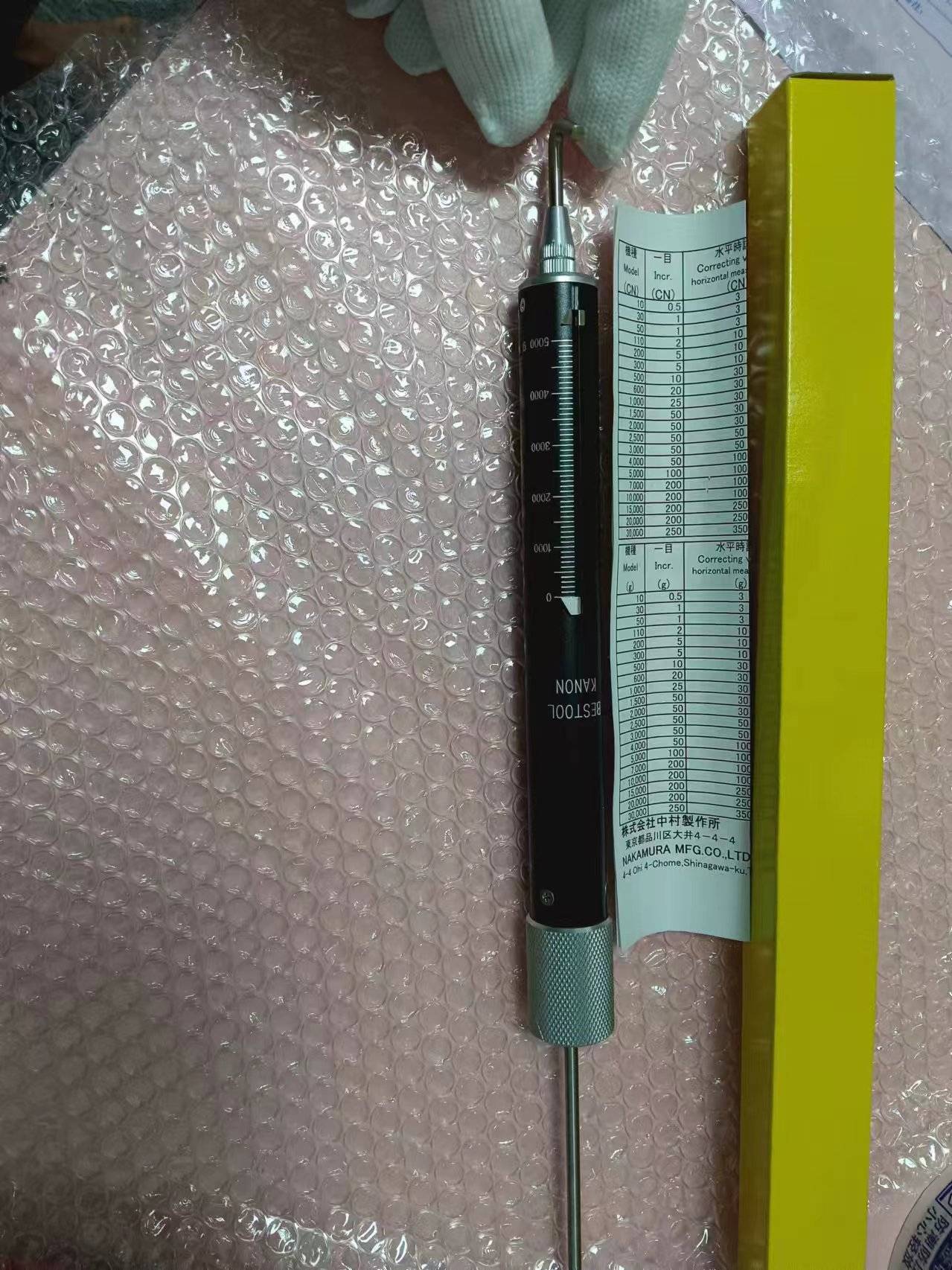 华中事务所供应 kanon中村0.5000g拉力计tk5000