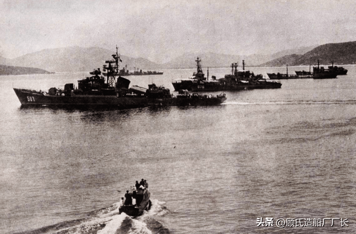 东海舰队的"四小金刚",来料组装获益无穷,6601型护卫舰的故事