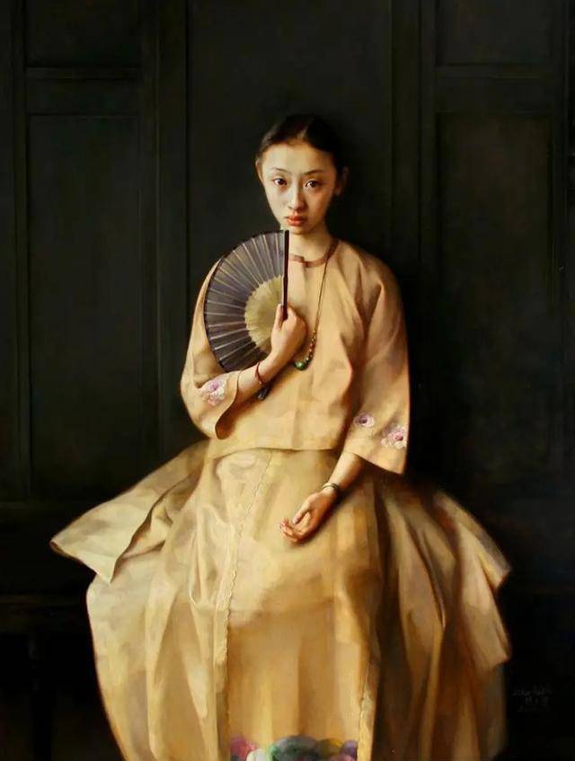 24幅旅美画家赵开霖笔下的东方女性,姿态丰盈,欲而不俗