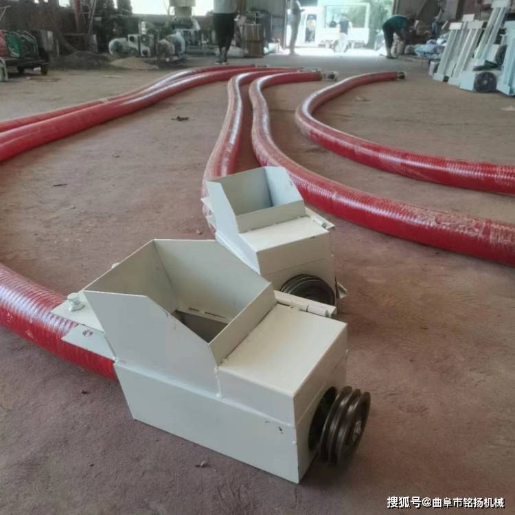 160型软管粮食吸粮机 大吸力车载螺旋吸料机 粮食装袋机