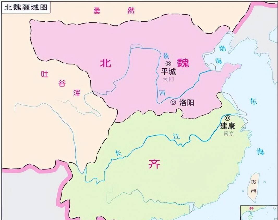 北魏王朝地图图片