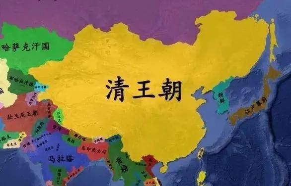 清朝被瓜分地图图片