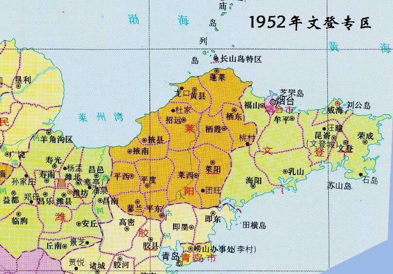 1980年山东省地图图片