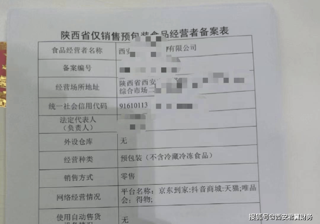 食品许可证回执单图片 来自搜狐网