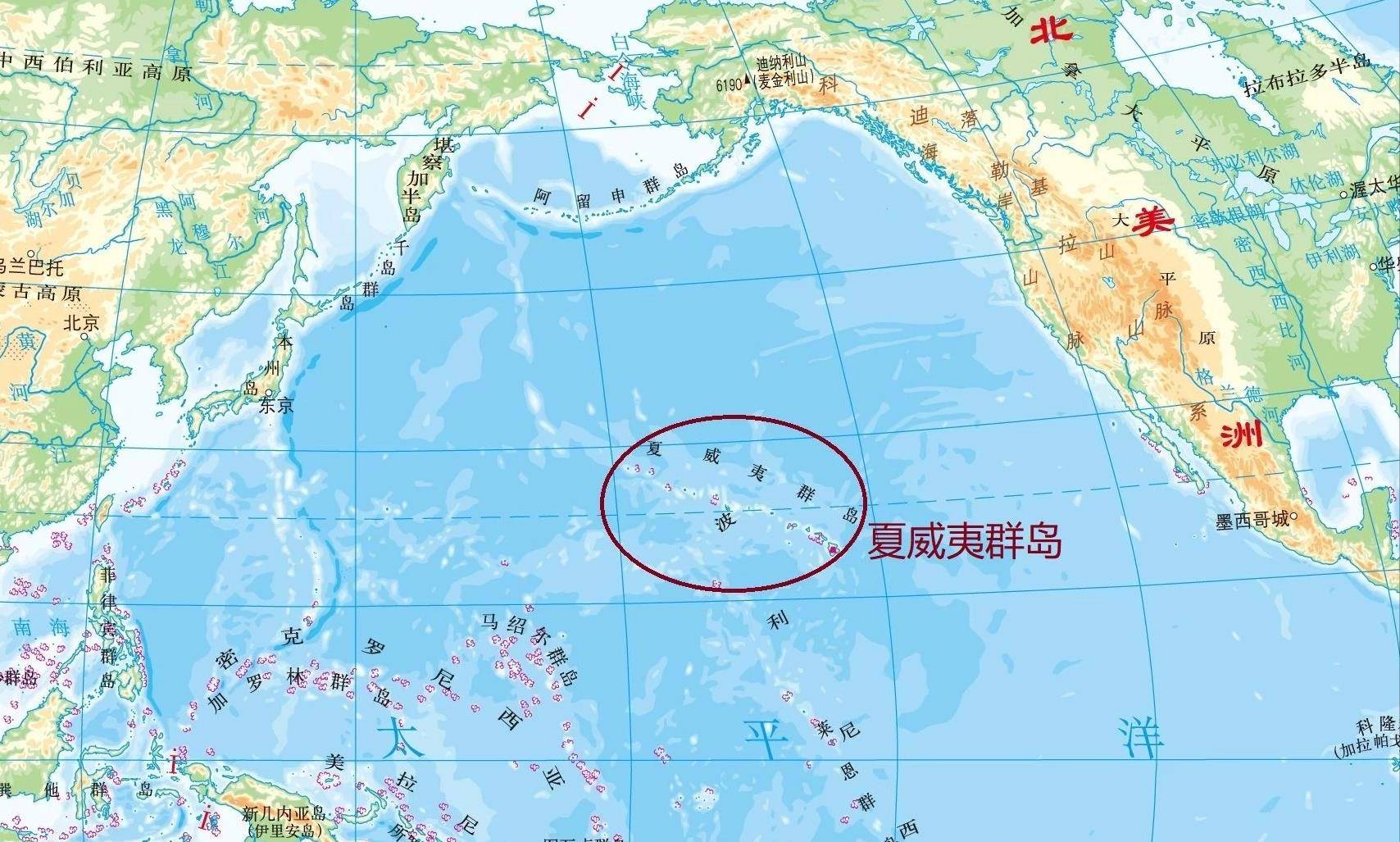 太平洋威克岛位置图片