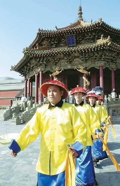 清朝侍卫服饰图图片