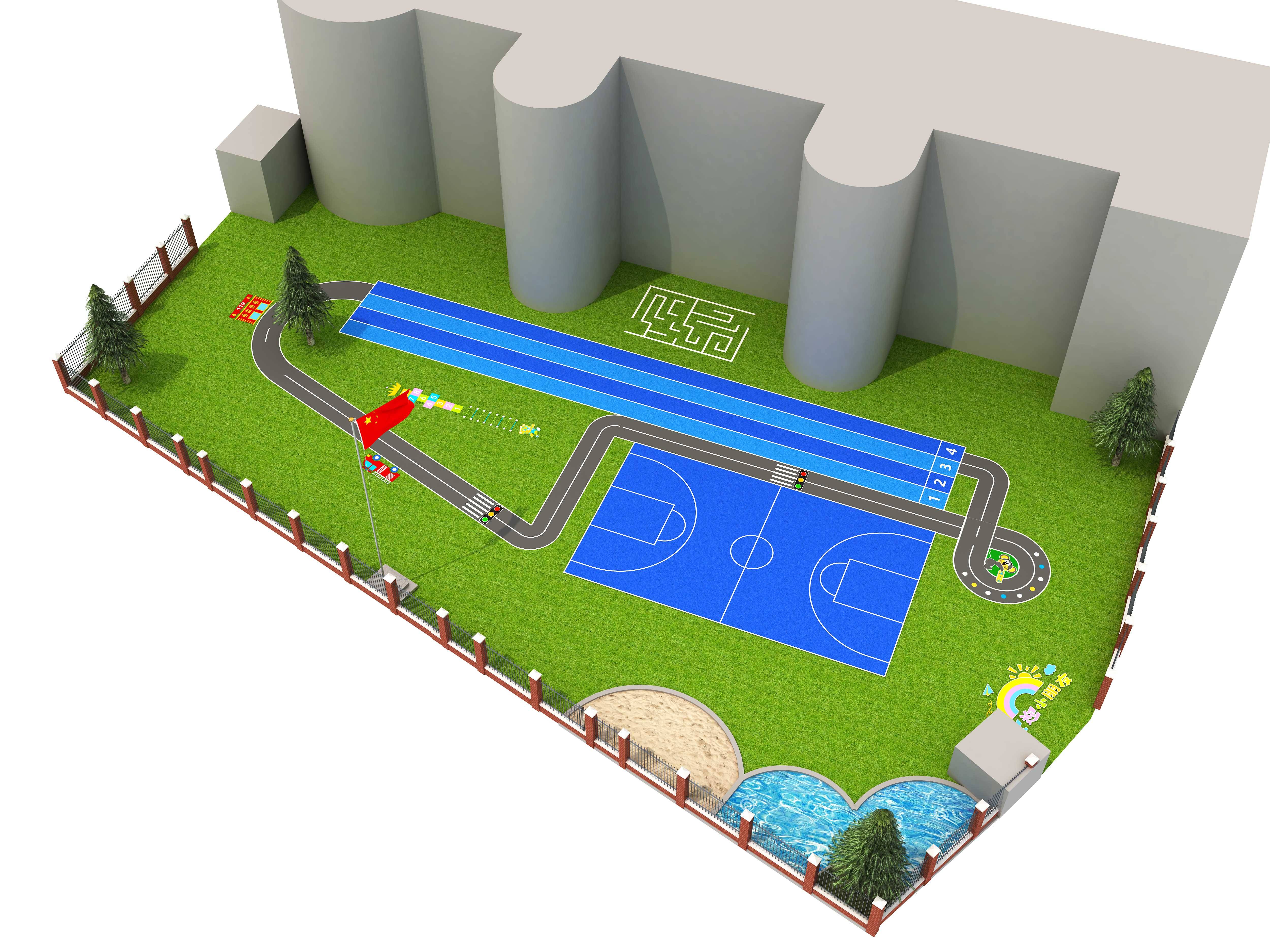 独特的运动场地让孩子更加喜欢