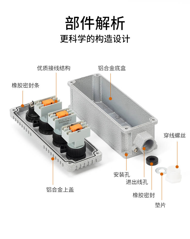 防爆急停按钮接线图图片