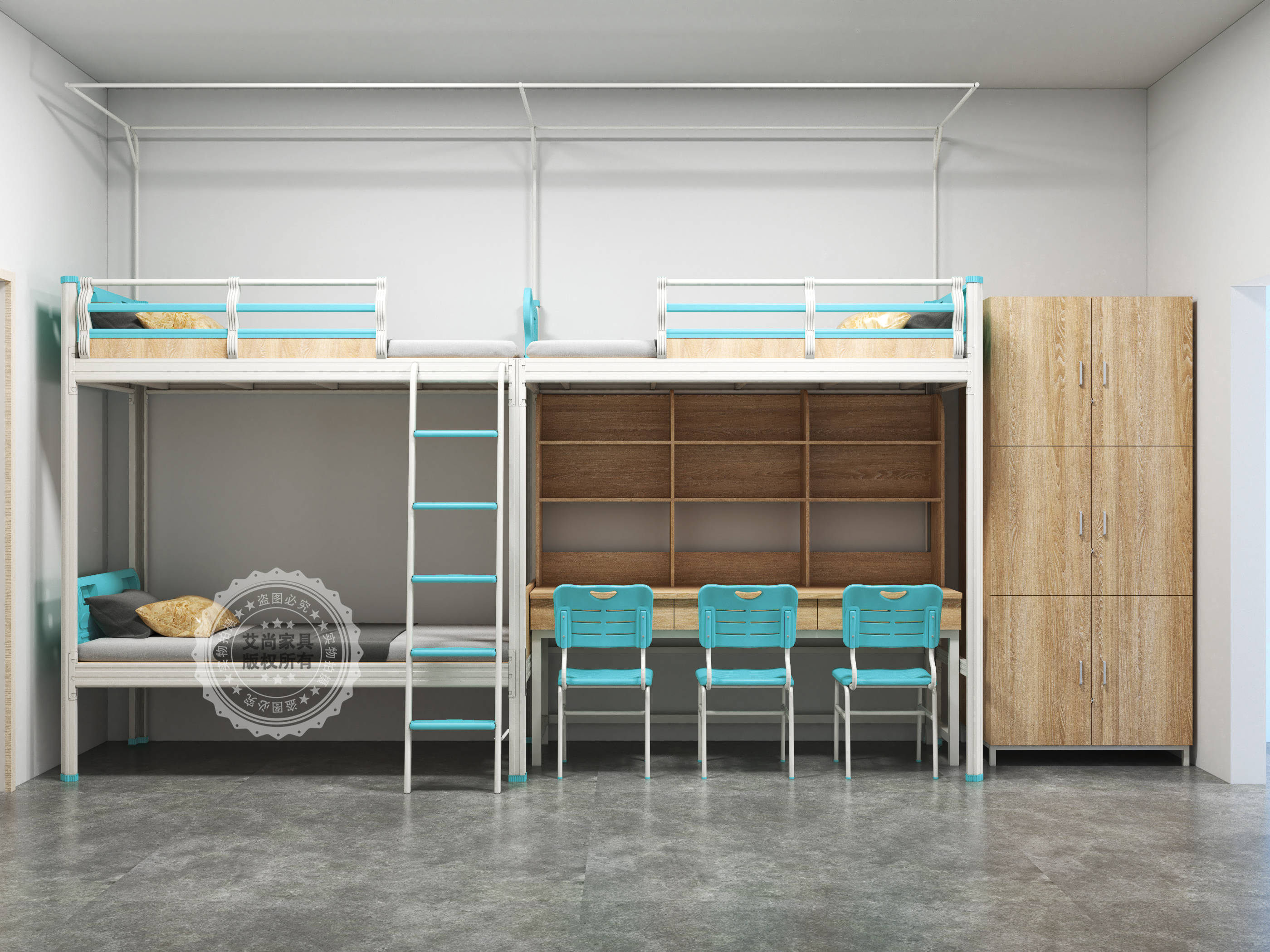 —组合式公寓床,打造梦幻宿舍空间!