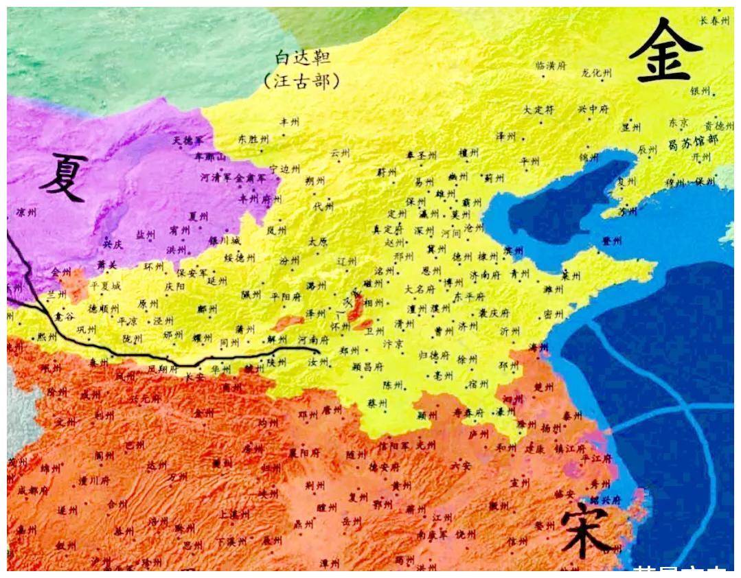 赵佶时期地图图片